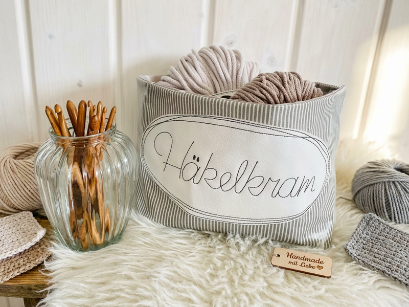 Preview: Utensilo Wollkram Häkelkram Strickkram - ITH-Stickdatei